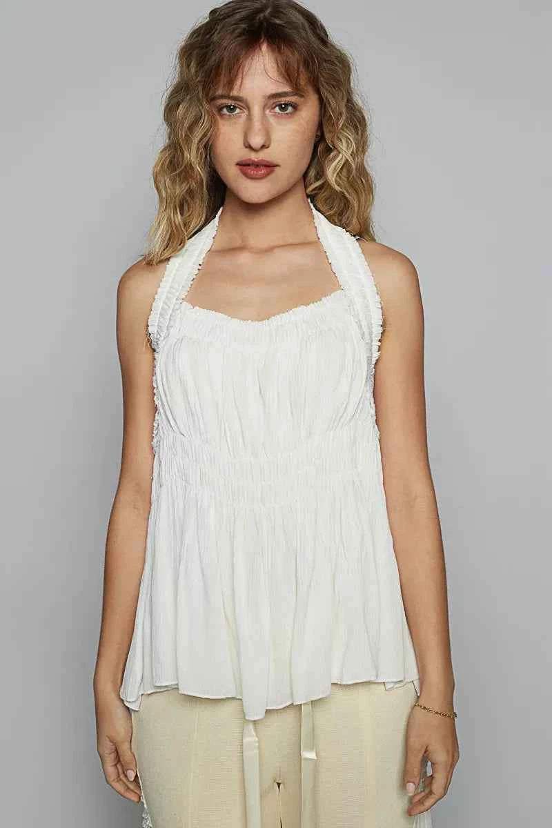POL Backless Halter Sleeveless Top with Smocking Shirring Detail a7faa05a-109e-4bfc-b9fc-283c3e310b1e-Max-Origin
