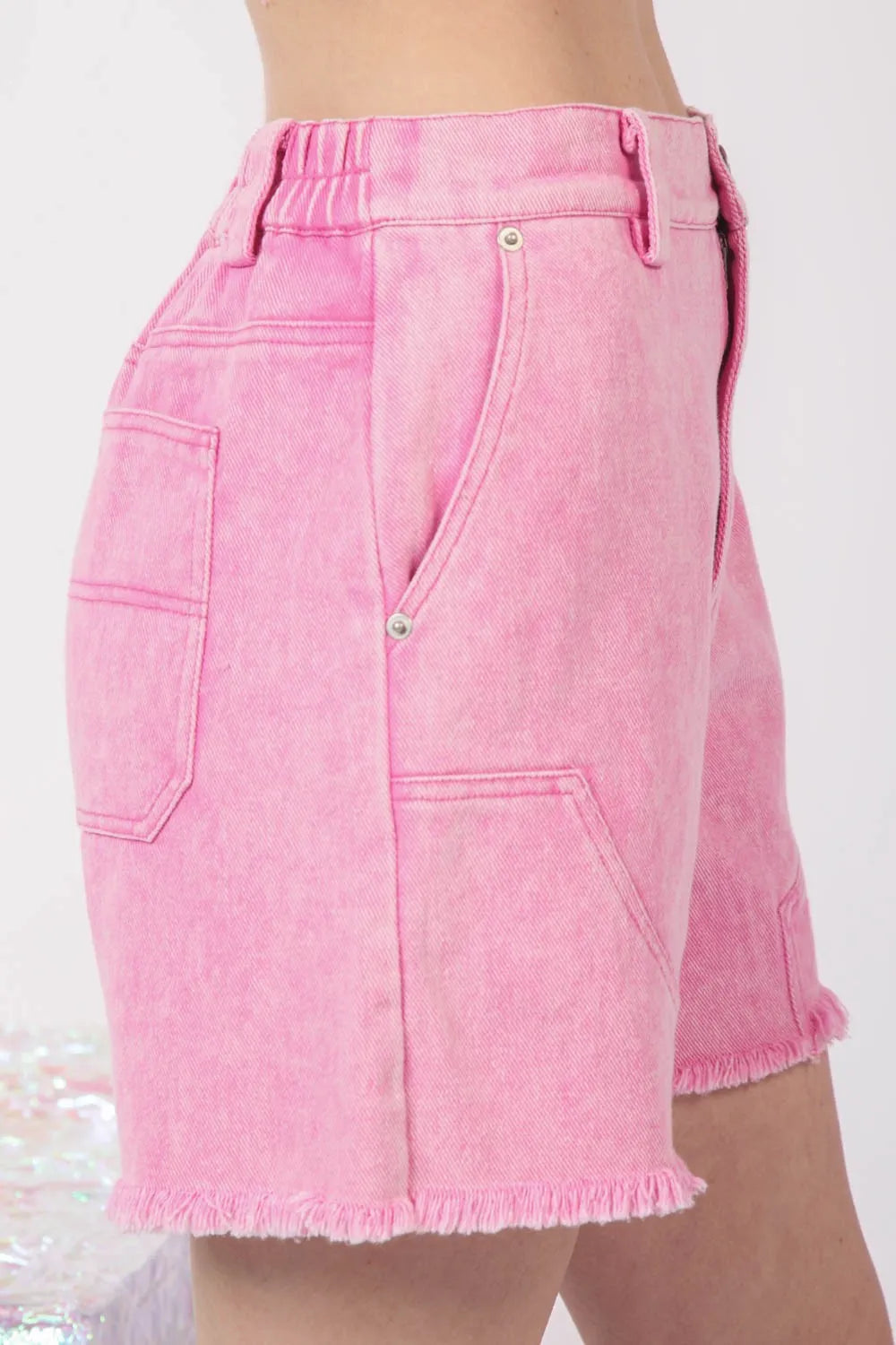 VERY J Washed Raw Hem Denim Shorts a80720e7-7c3f-4a4b-ab88-91630a441fb6-Max