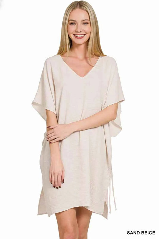 Woven Airflow Tie Side Cover Up a80c6d27-313c-46a6-b672-e3f24da225e4-Max-Origin