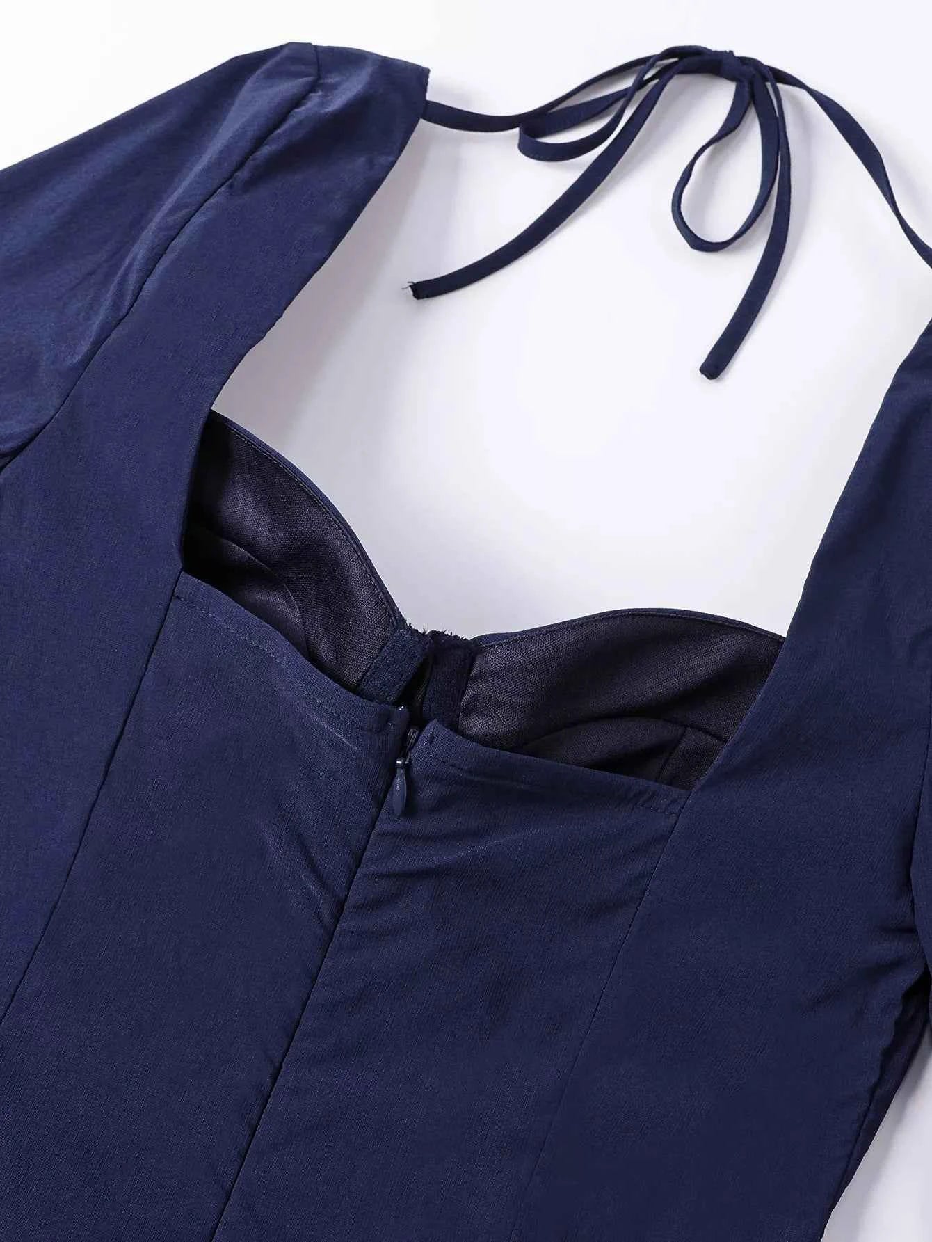 Sweetheart Neckline Long Sleeve A-Line Midi Dress a85507cc-252f-411e-aa17-1b3114bc63e8-Max-Origin