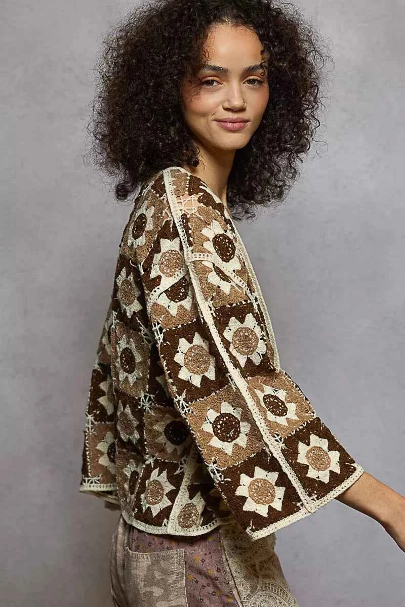 POL Open Front Cardigan with Varied Patterns a87247e5-20d4-4cf7-8304-dd5de8284294-Max-Origin
