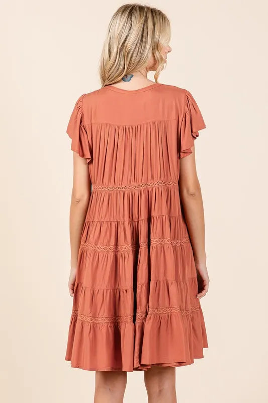 Mittoshop Lace Detail Ruffled Button Down Tiered Dress a87d598e-0494-4ced-9144-ead3c1a57cd3-Max