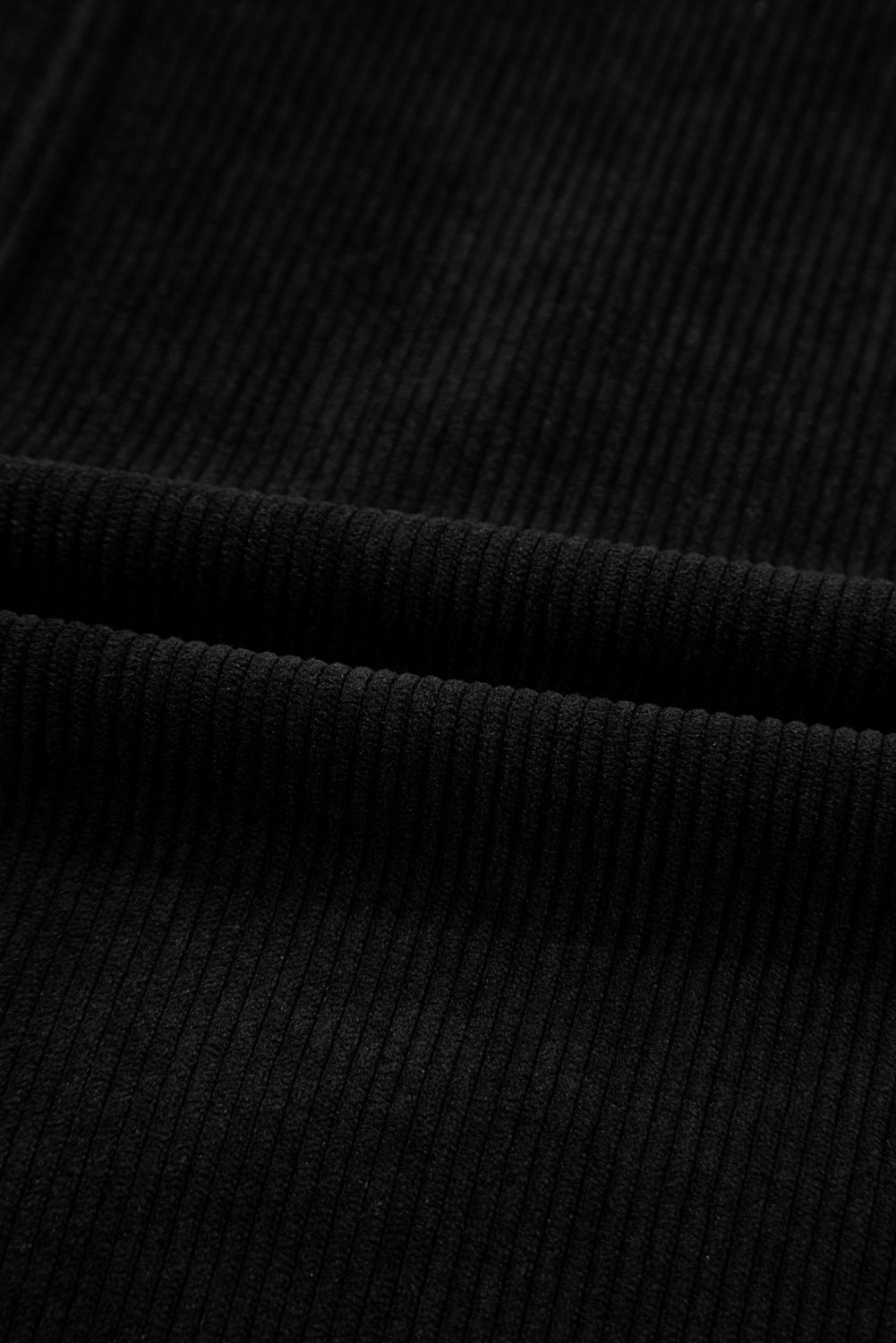 Black Corduroy Exposed Seam Sleeveless Mini Dress a89cdda3b798c729