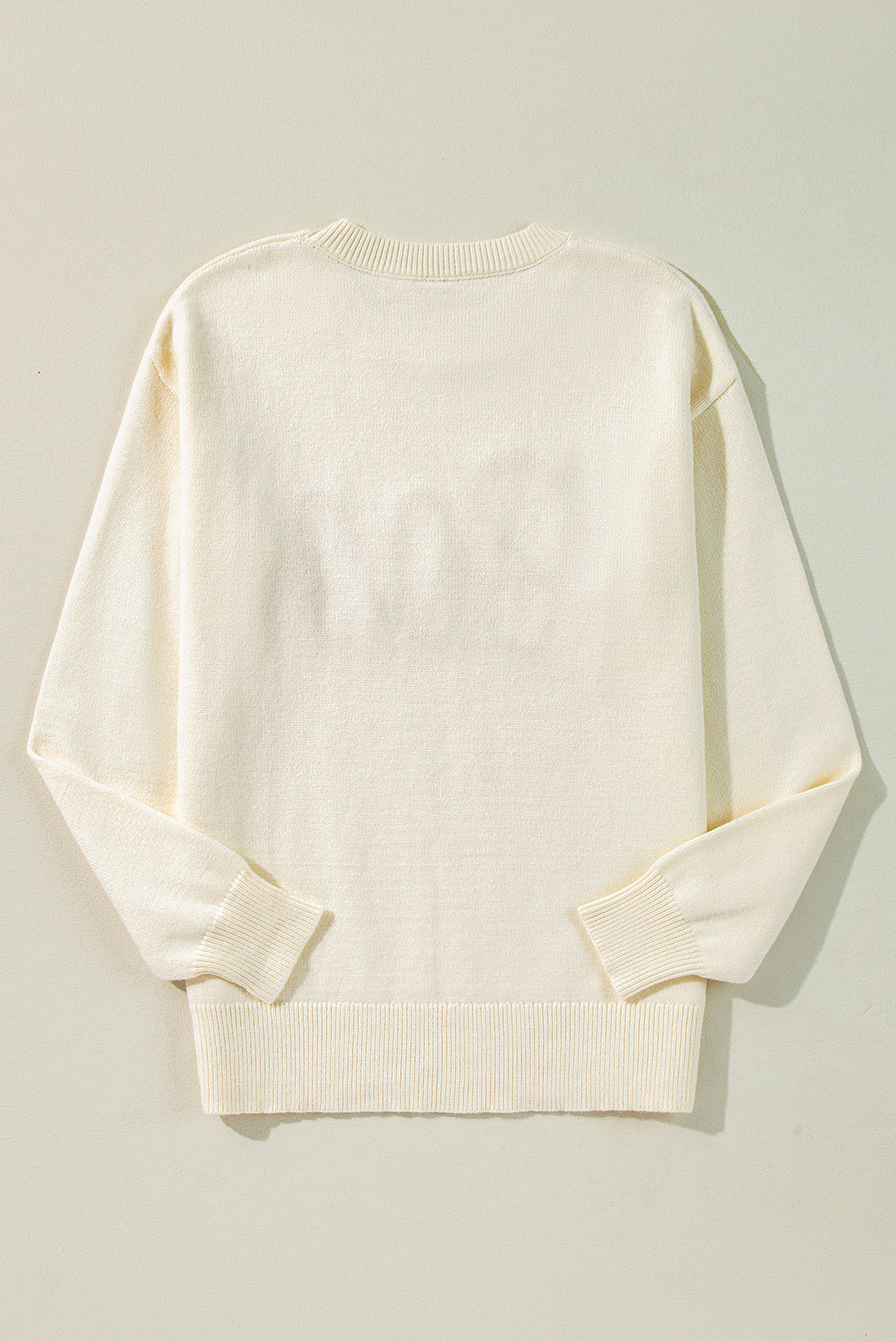 Orange Halloween Boo Drop Shoulder Knit Sweater a8ab46a7f269874d