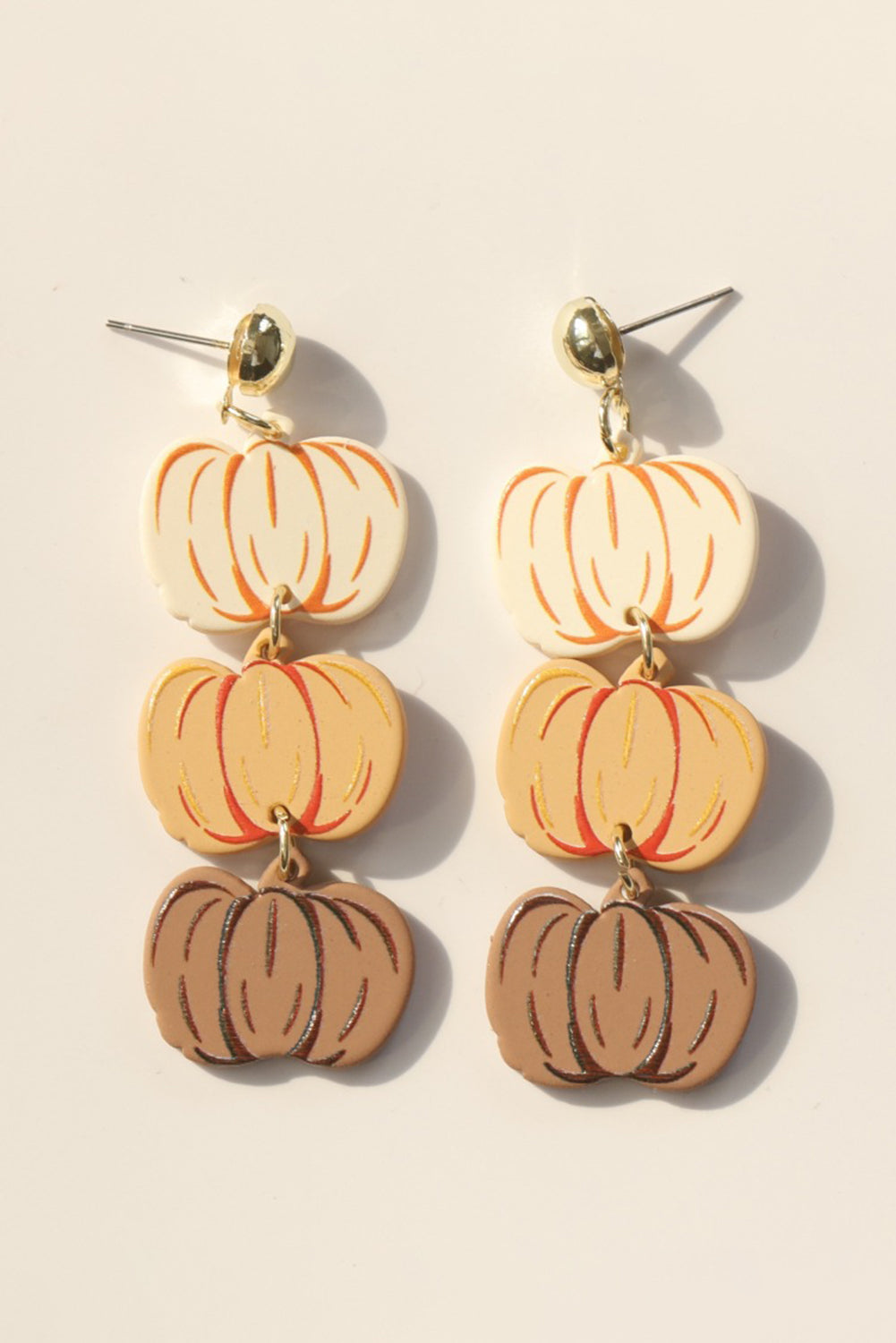 Russet Orange Halloween Retro Pumpkin Dangle Earrings a8bfd1fe9d26d0d9