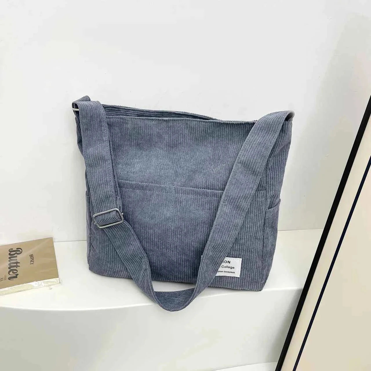 Corduroy Crossbody Messenger Bag a8eead278da94f64a74ab916c352586d-Max-Origin