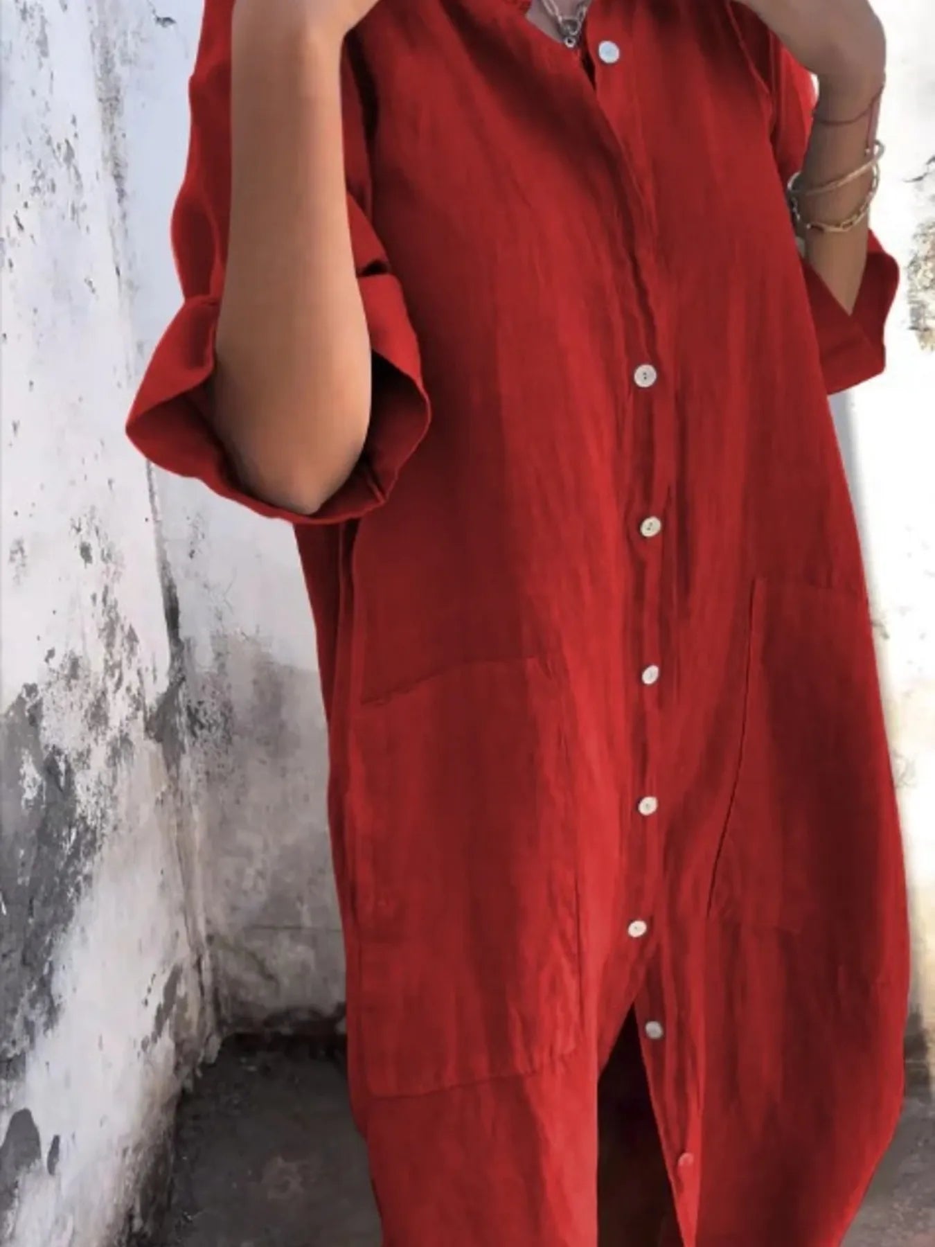 Full Size Casual Linen Button-Down Shirt Dress Plus Size a901c580f4c242bc987eaad32d017332-Max-Origin