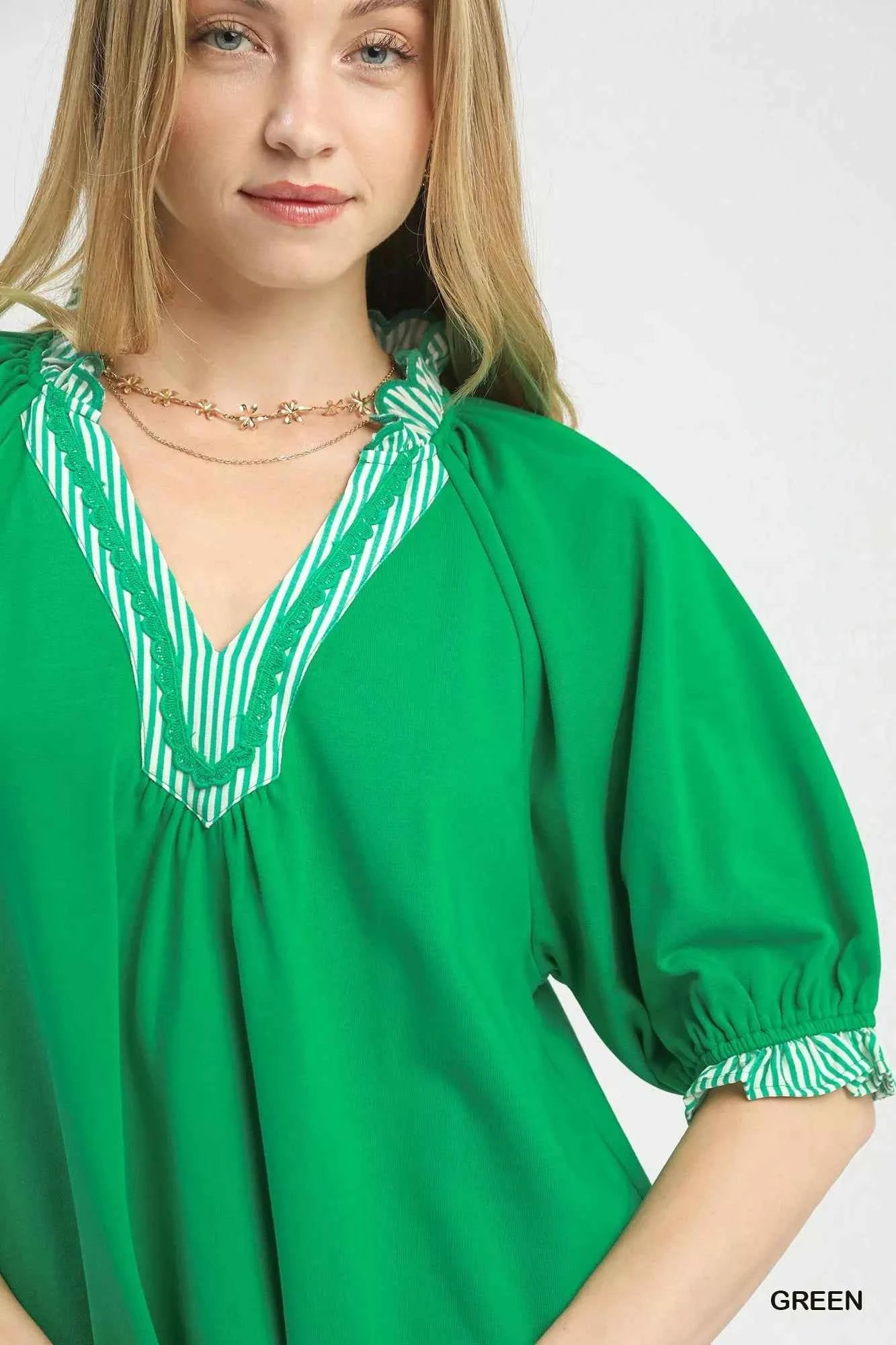 Umgee French Terry Collared Top a91d0df2-2036-481d-93d0-45940129b76b-Max-Origin