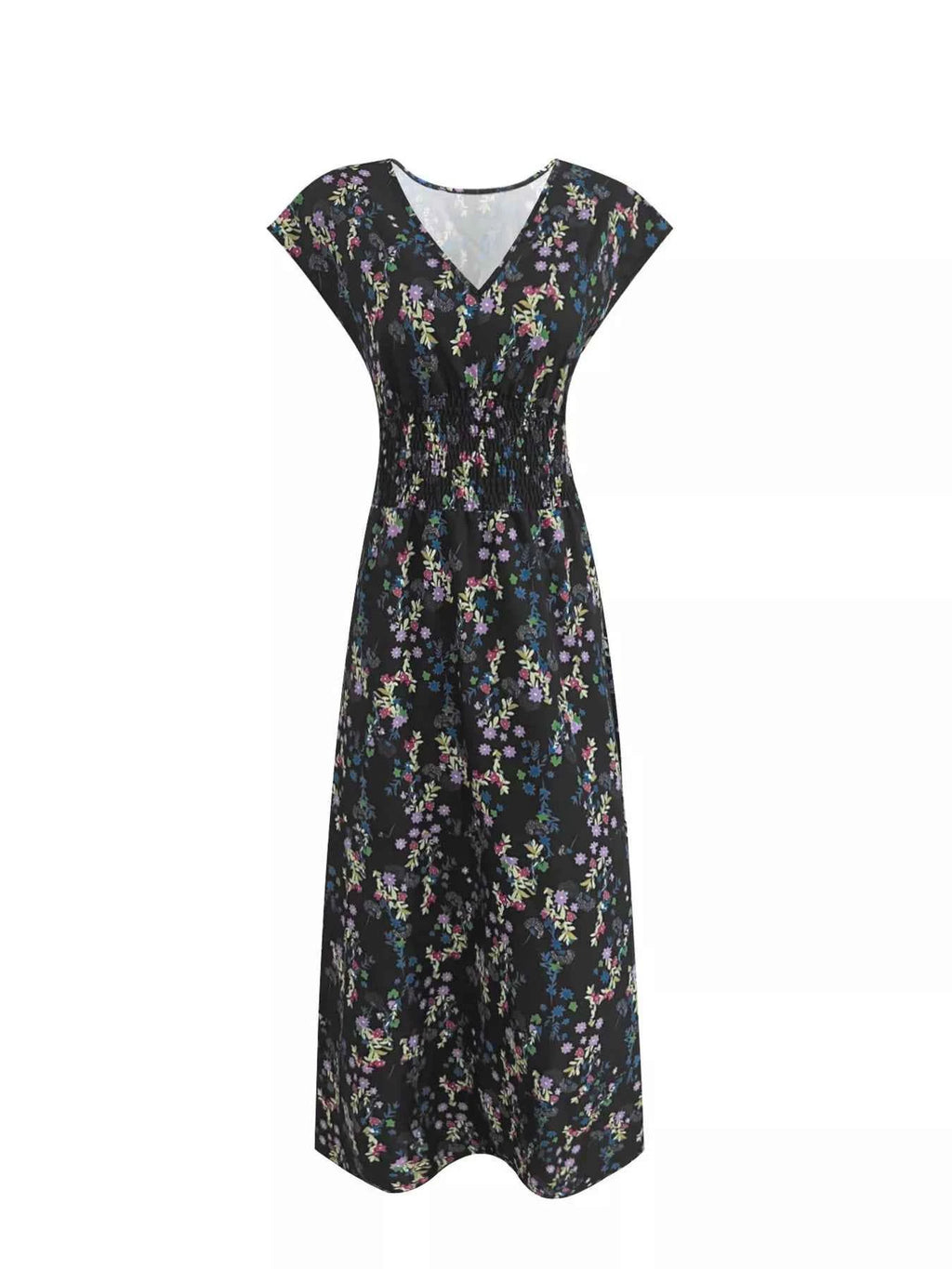 Plus Size Floral V-Neck Cap Sleeve Maxi Dress a92d76300d974fd1af1dbcbe3f21109b-Max-Origin