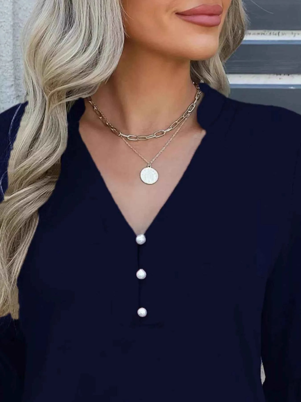 Full Size Notched Flounce Sleeve Blouse Plus Size a93b46a2-7259-4004-bd4f-d4d5cf8aa330-Max-Origin