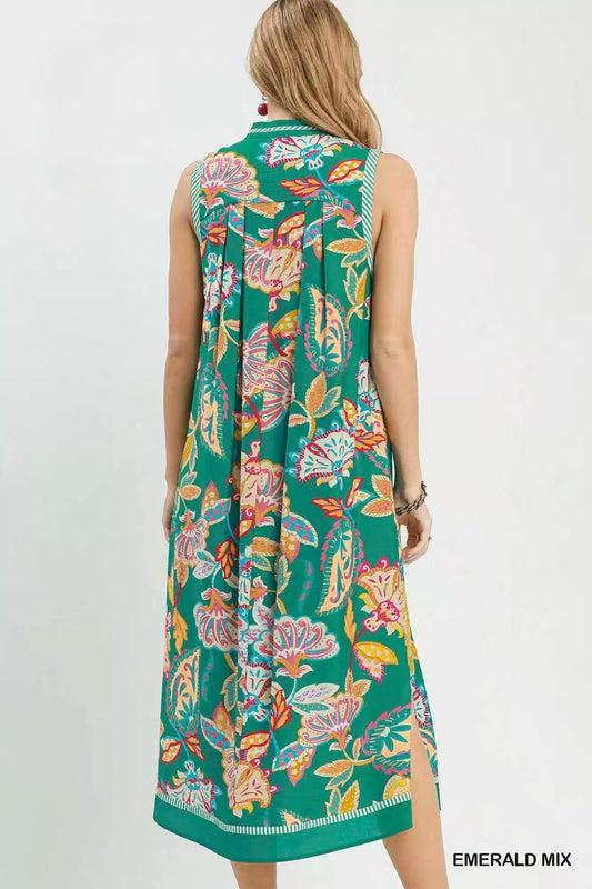 Paisley Floral Sleeveless Midi Dress a941b9b6-ae95-4ef7-b029-3d1be1b279f1-Max-Origin