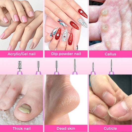 Professional Portable Electric Nail Drill,Manicure Pedicure With Nail Drill Bits a951a7a5-cdc1-4d1b-92d1-97331f6280e0