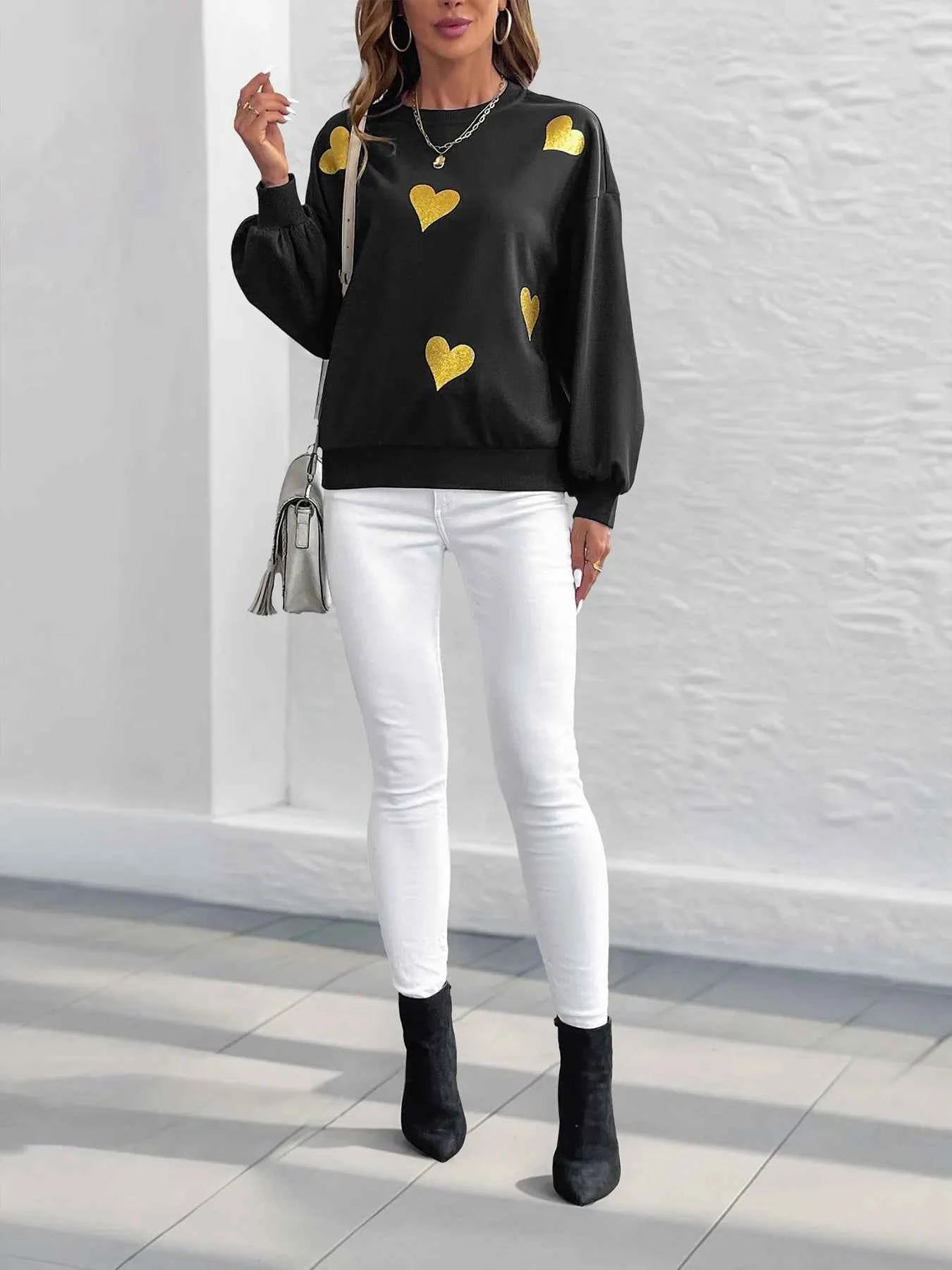 Heart Print Long Sleeve Sweatshirt a95aa263ae284bb3b3670f8e263ff1bd-Max-Origin