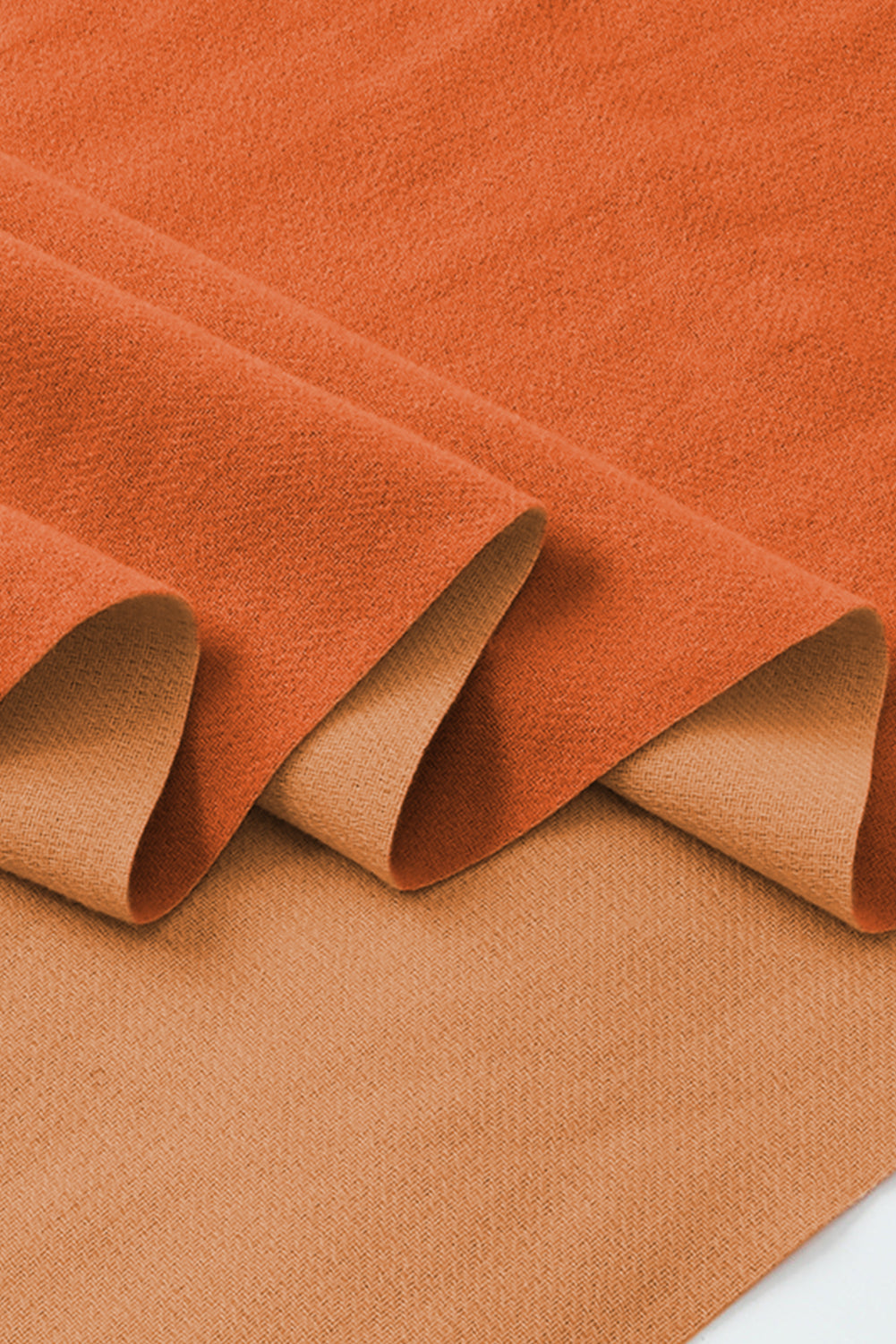 Russet Orange Cotton Tassel Scarf a95e3aebbad9dde5