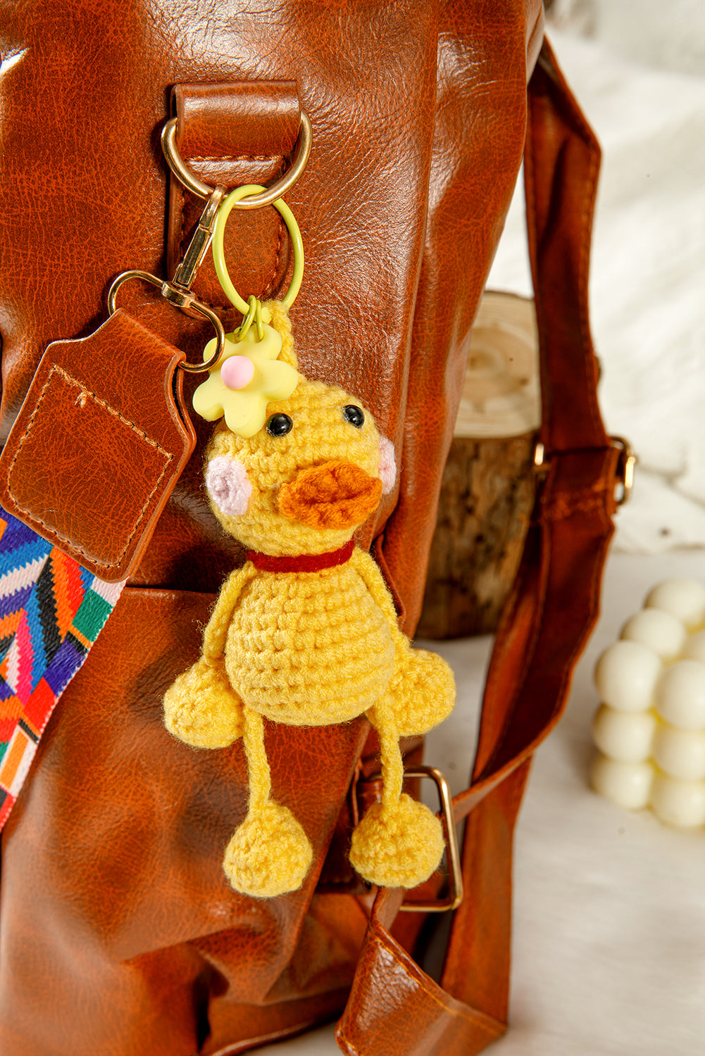 Yellow Crochet Mini Duck Keychain a96063df4f30e027