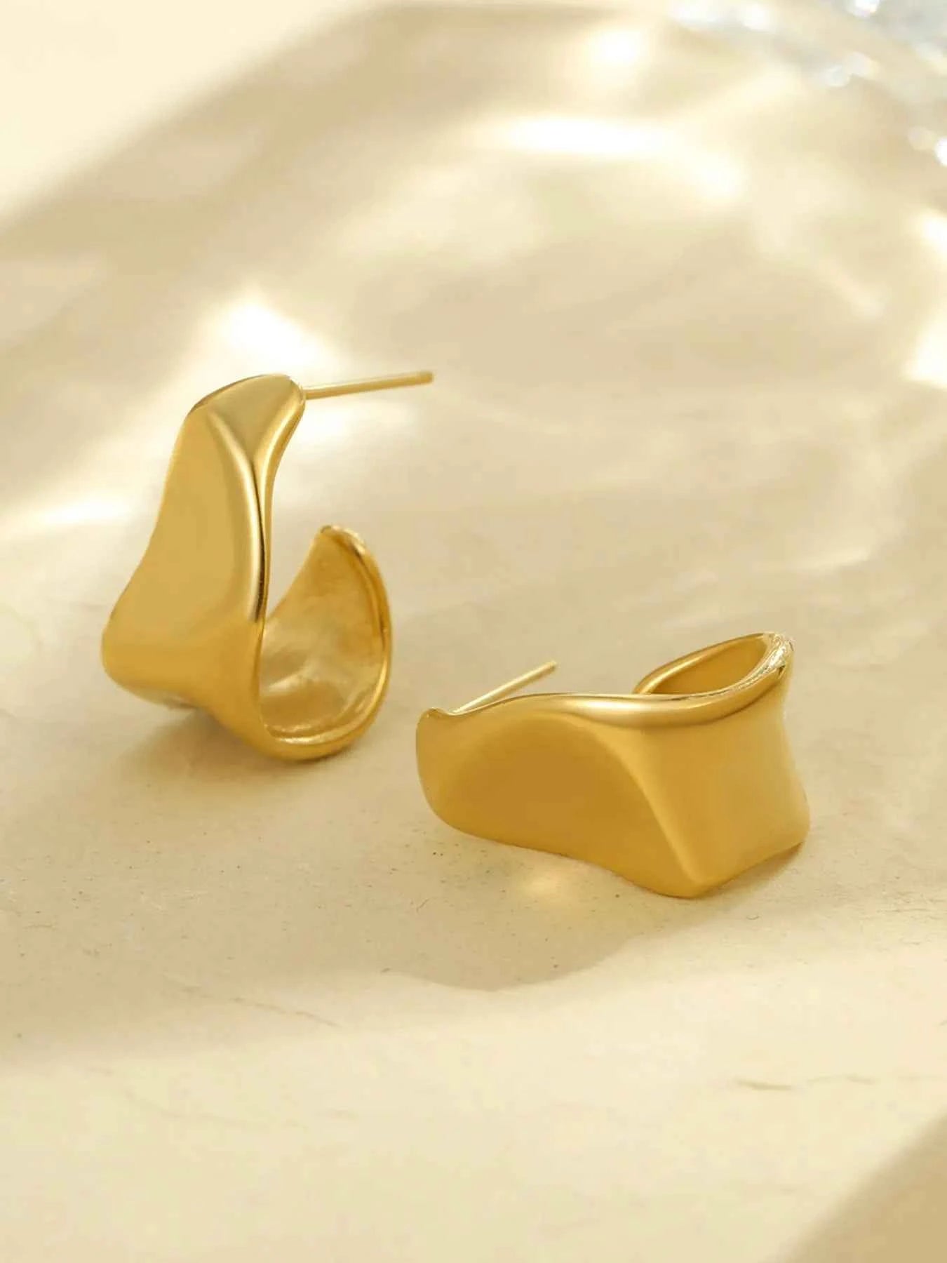 18K Gold-Plated Stainless Steel Geometric Earrings TypeB One Size a9739a1b-dbe5-4d2d-8663-8f1d3353c52f-Max-Origin