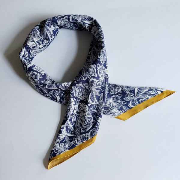 Silky Muse Satin Square Scarf - Chic Silky Scarf F a9b059db-9a12-4664-b375-d810a129de6b