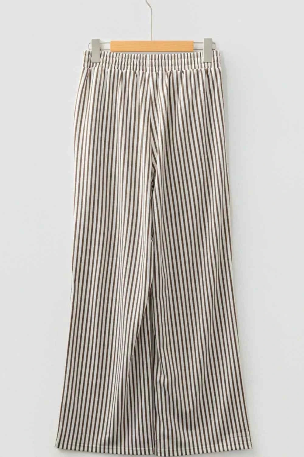 Stripe Elastic High Waist Pocketed Loose Pants a9b4f984-daaa-418d-95cc-e5b23b5a295c-Max-Origin
