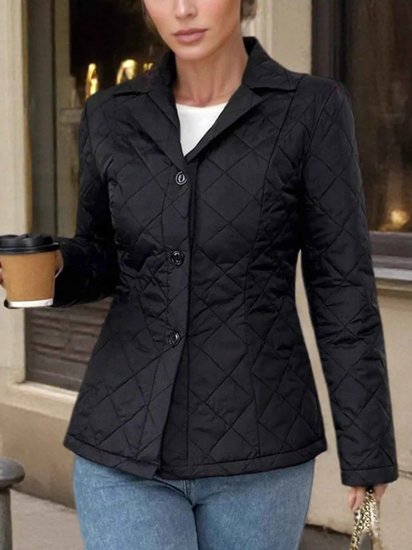 Quilted Button Up Outerwear a9b8c910b6724a9187db48520b853c5a-Max-Origin