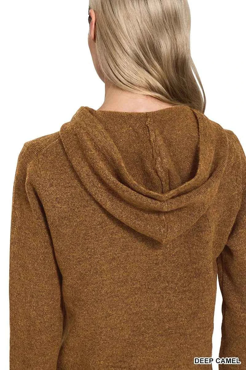 Zenana Drawstring Zip Up Hooded Cardigan a9c55880c3624cd89cdd6685b673fdcb-Max-Origin
