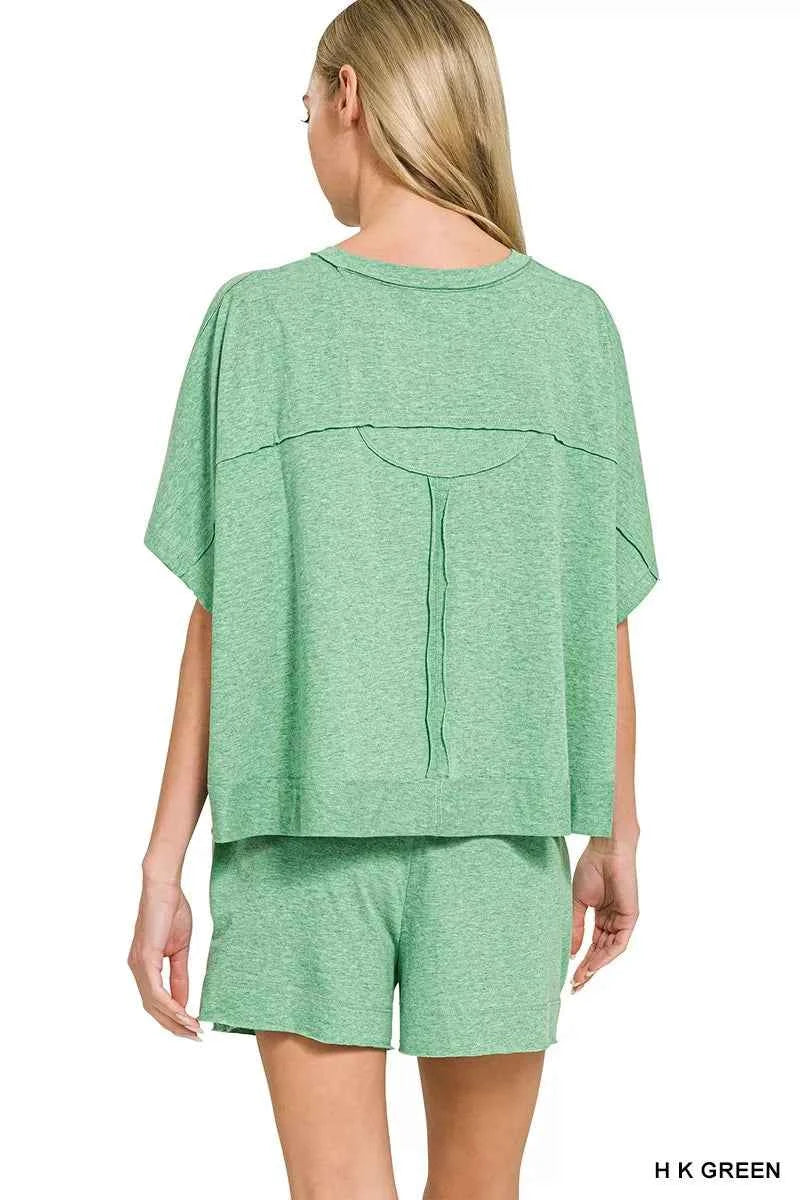 Zenana Exposed Seam Boxy Top & Shorts Set aa0f44793b0e4fff88793e3cf9c4ac94-Max-Origin