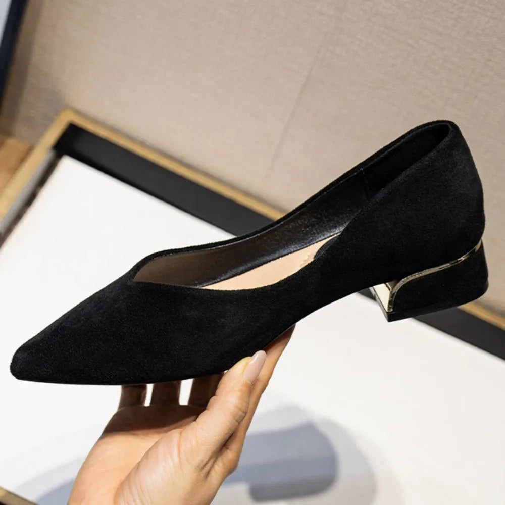 Point Toe Block Heels Slip-Ons aa16dbdb-a31c-47dc-98a1-04717f58f478-Max