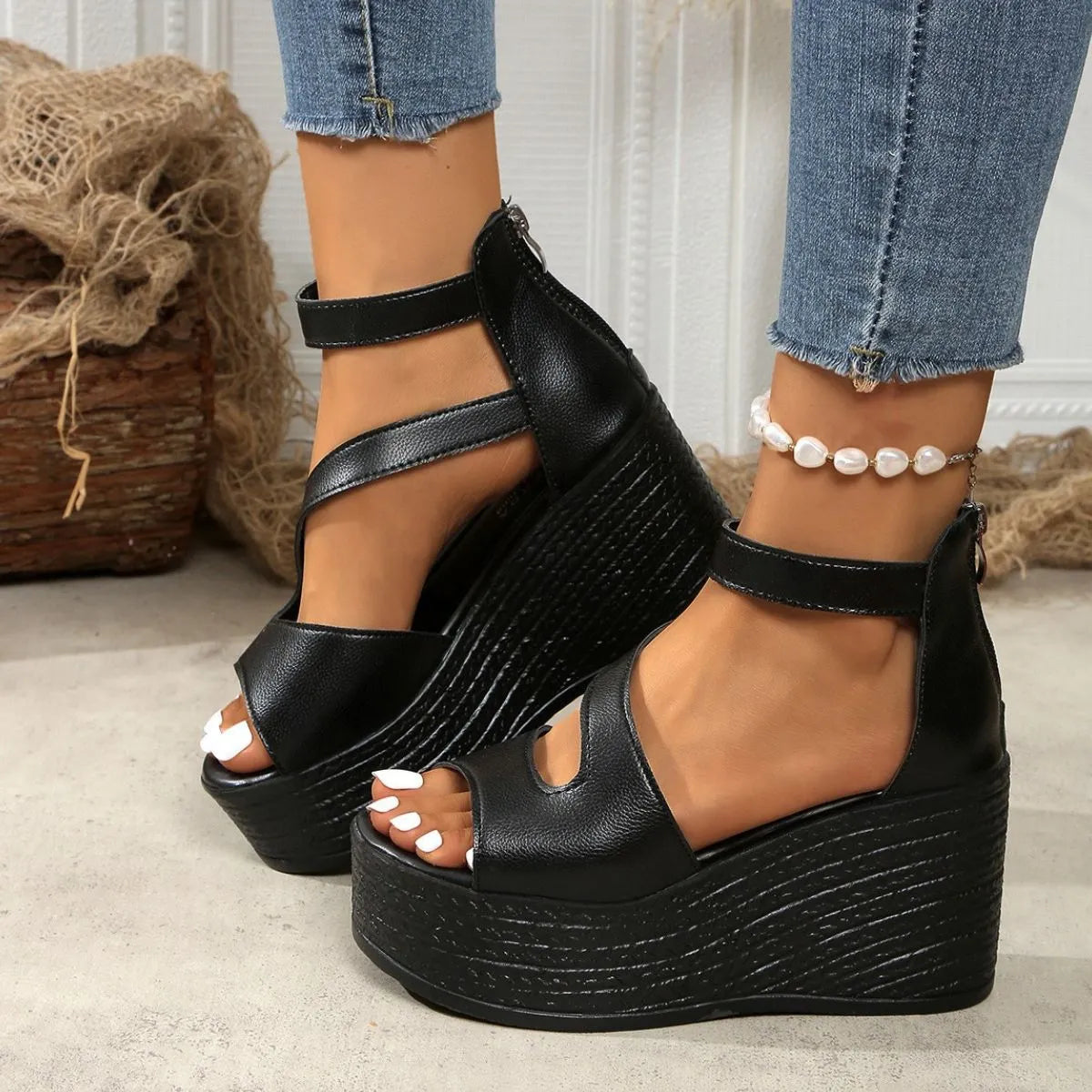 Open Toe Wedge Sandals aa205f1b-037e-4b0d-95fe-f4bd6f25ae6a-Max-Origin