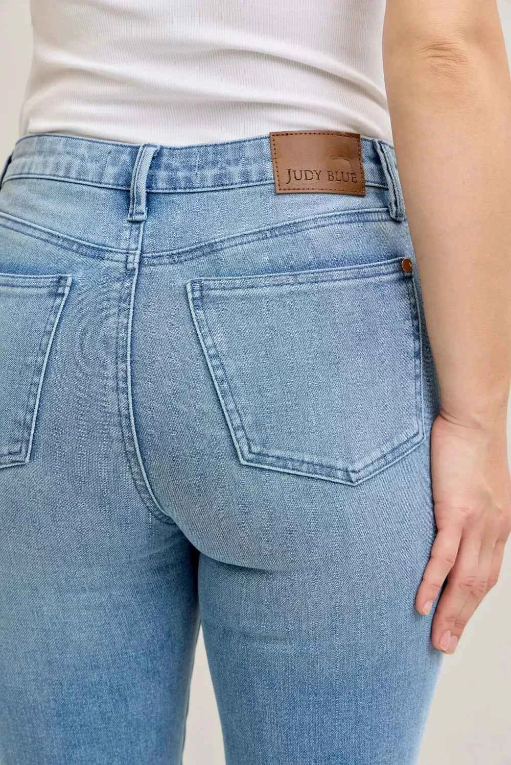 Judy Blue Full Size Mid Rise Bootcut Jeans with Contrast Wash & Front Patch Pockets Plus Size aa37f4e5c29541d8a5688fe0f2611836-Max-Origin