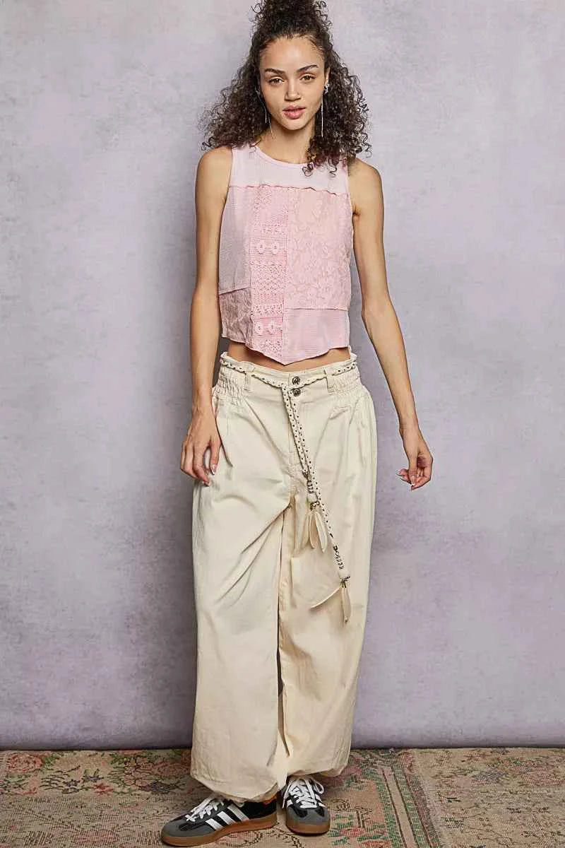 POL Ribbed Round Neck Cropped Tank with Lace Detail aa8a20bd-4b4a-490f-9d90-c4f0887521bb-Max-Origin