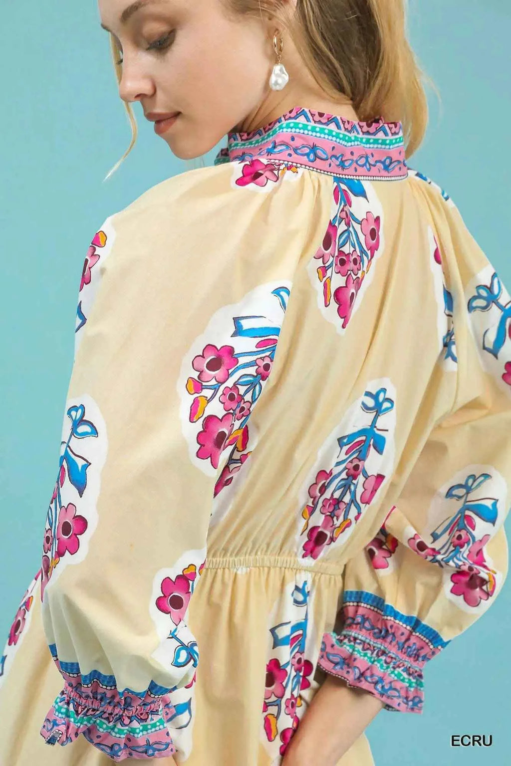 Umgee Flower Patch Border Print Midi Dress aa8f0eb0-e838-425a-bdd4-b07a3de72ba0-Max-Origin