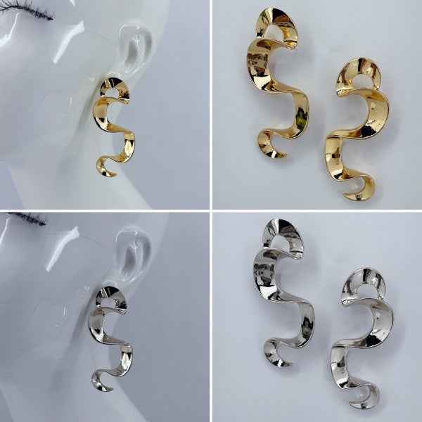 Post Back Metal Earrings Gold Or Silver Finish aaa3063f-40f0-49fc-852e-76ebb637fd4f