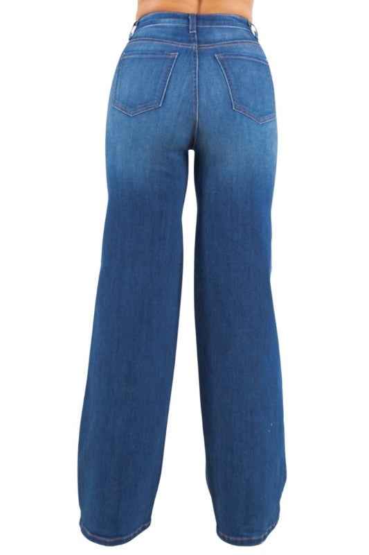 High Waist Rhinestone Cross Wide-Leg Jeans aad45af8-752c-40c0-9e65-a4522482461e