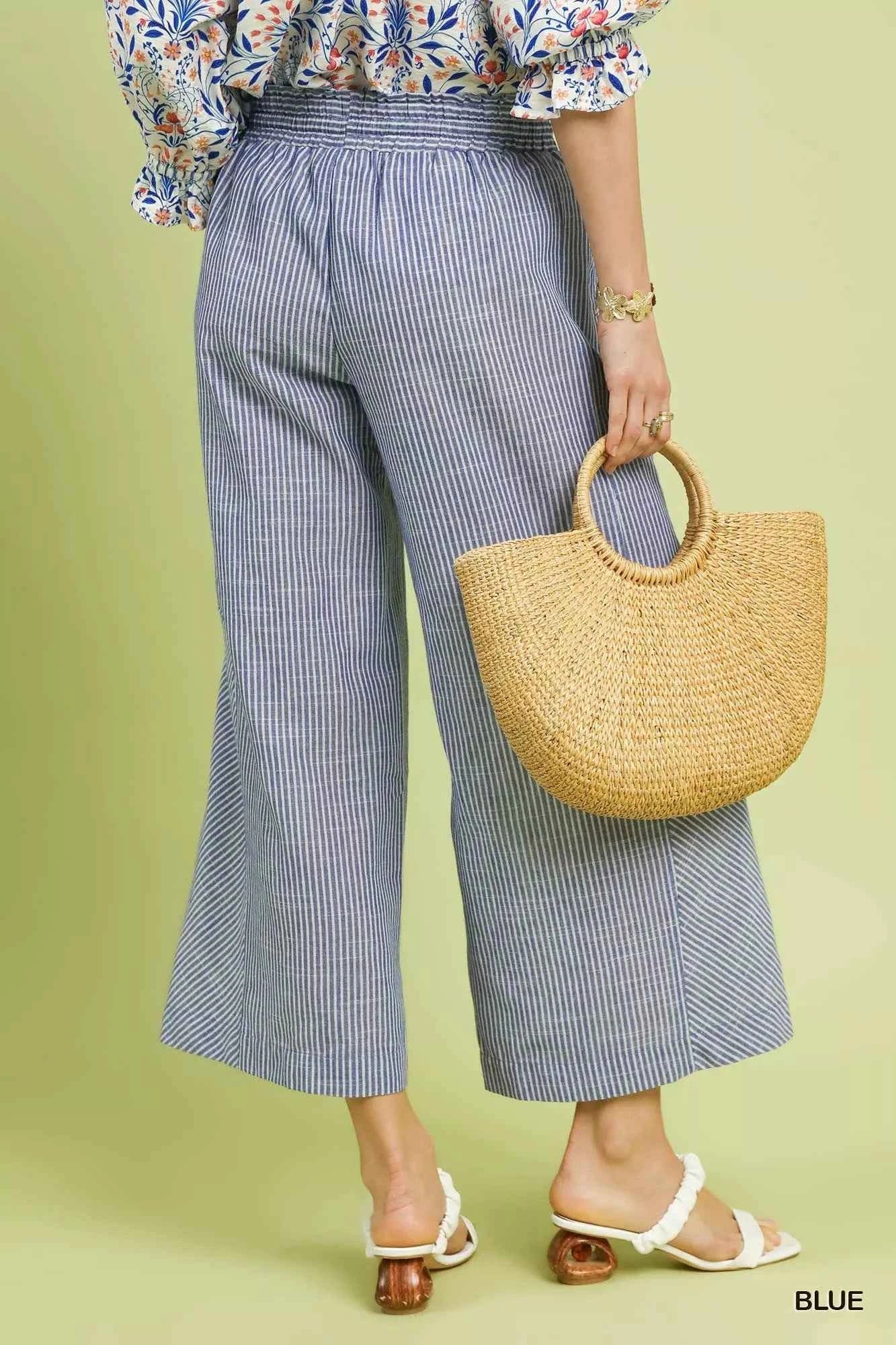 Umgee Linen Blend Striped Wide Leg Pants aae064be-6056-4dcd-a4f0-2af63e6c7ba7-Max-Origin