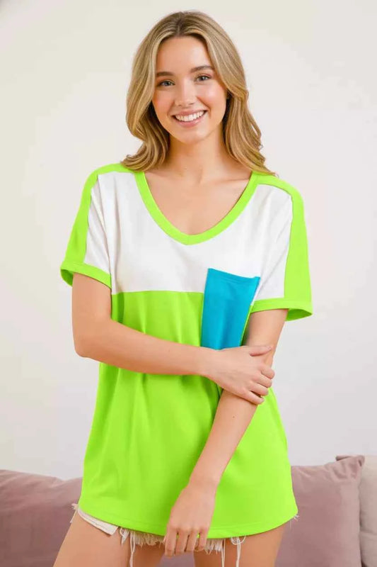 Color Block Neon Trim Pocket T-Shirt aaf0d77d-ceba-41cc-93fa-9e6de152953a-Max-Origin