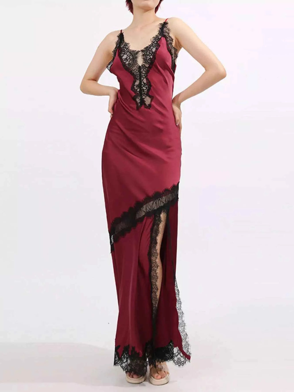 Slit Lace Detail Maxi Cami Dress aaf1eb65-6dd9-4970-bd5c-1c6f9eb83741-Max-Origin