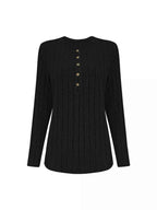 Plus Size Ribbed Knit Button-Front Top and Pants Set aaf60c610c6b45408f0e4c36625b9309-Max-Origin