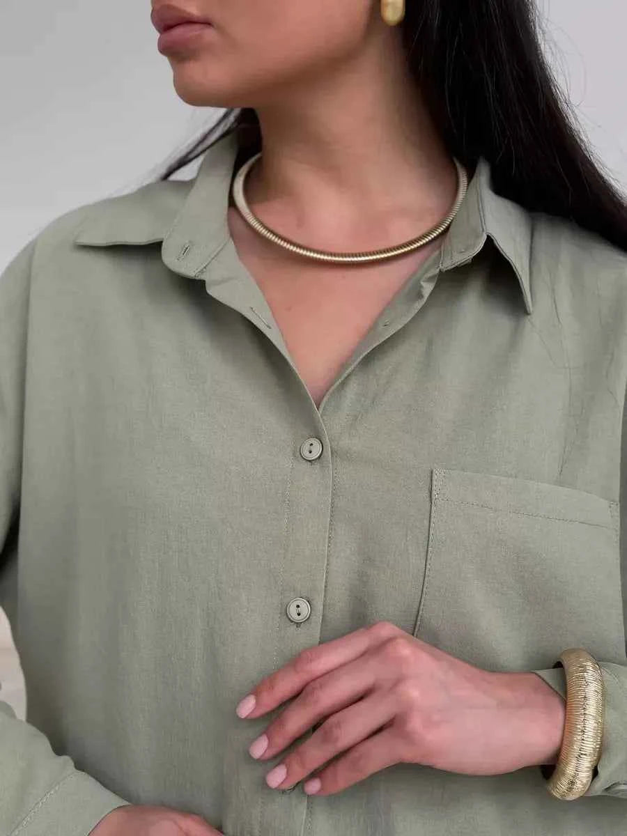 Button Up Long Sleeve Shirt and Pants Set ab12b289-549e-40d0-93f5-a3479775246b-Max-Origin