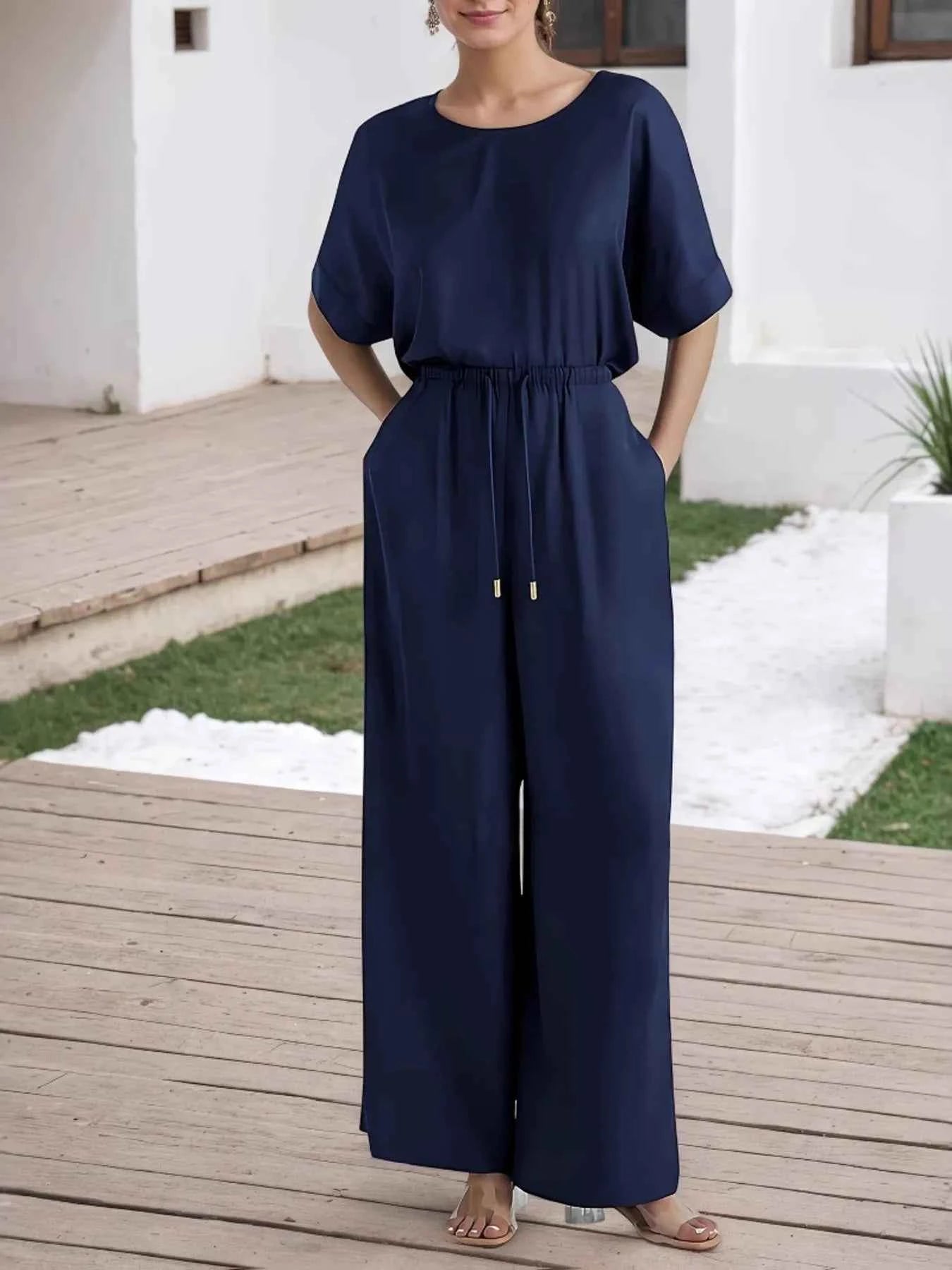 Round Neck Top and Pants Set ab4172ee91c34a8684f0495961e462a5-Max-Origin