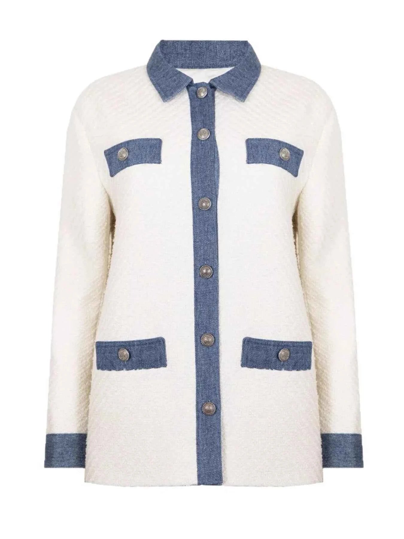Contrast Trim Button Up Jacket ab56fa279c284799ba2332180ed97778-Max-Origin
