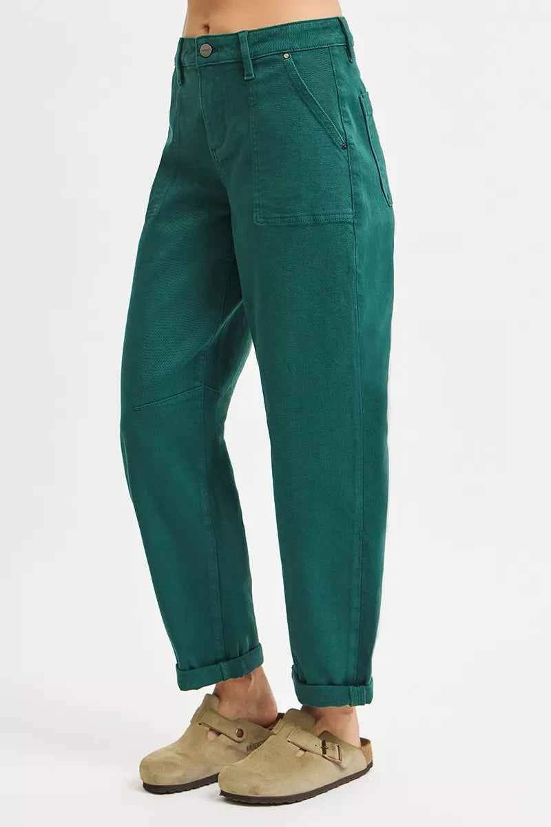 High Rise Ankle Cuffed Barrel Pants ab851cfe4c3a457f821430bbdded2426-Max-Origin