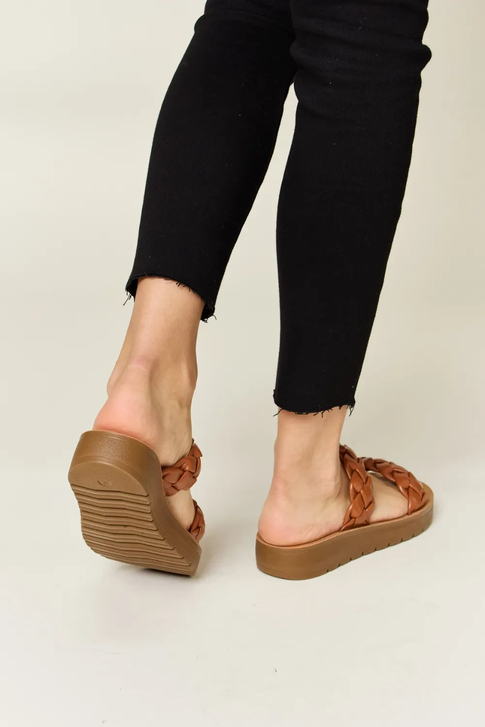 WILD DIVA Woven Dual Band Platform Sandals ab882b58-38a7-4ad7-beaa-7e2a2c80f371-Max
