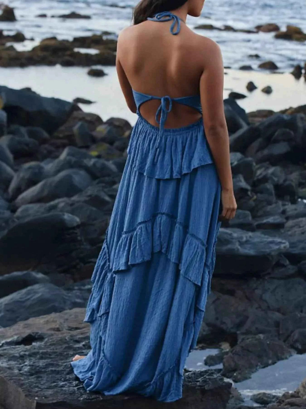 Ruffled Halter Neck Maxi Dress ab95323c-6229-4f3d-918a-41c1cb2adce2-Max-Origin