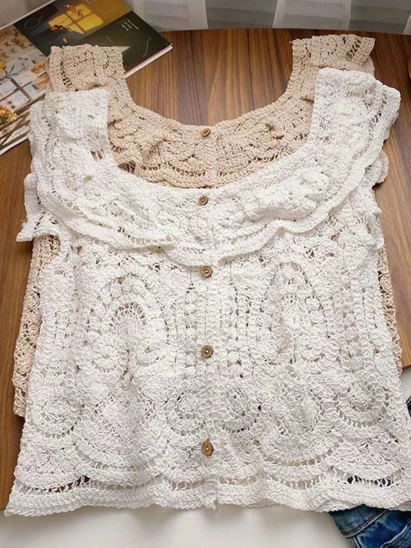 Crochet Lace Button Up Cardigan abaab99a-3cba-4695-b36a-b989f829a55b-Max-Origin
