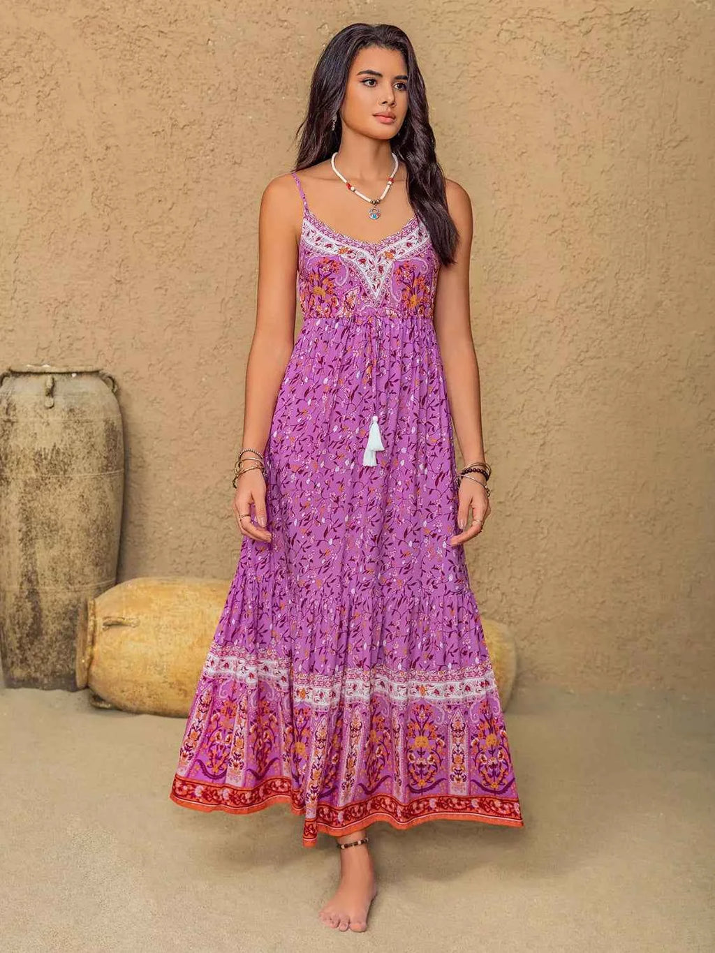 Tassel Floral Print Cami Dress abc6cc48-31e8-4fdf-8e94-1fb9d122099c-Max-Origin