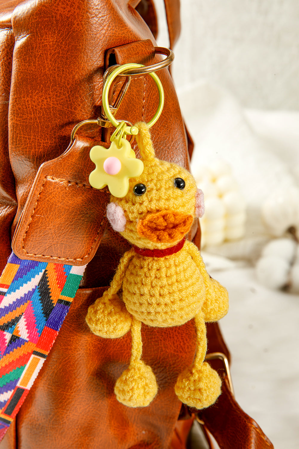 Yellow Crochet Mini Duck Keychain abd38009e6d0021e