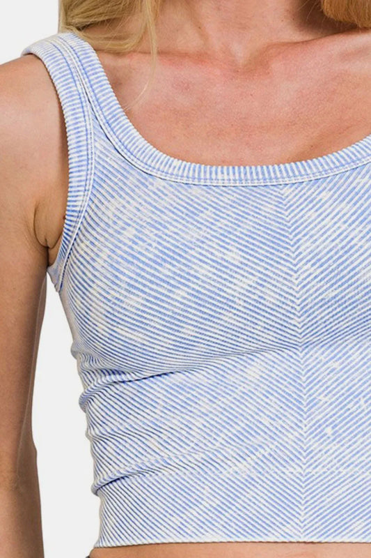 Washed Ribbed Scoop Neck Wide Strap Tank abe1b0fa-2e08-4656-aec9-342050146346-Max