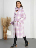 Plaid Button Up Long Sleeve Coat abf7972c-0bad-4913-bd66-c3e6805b1b5c-Max