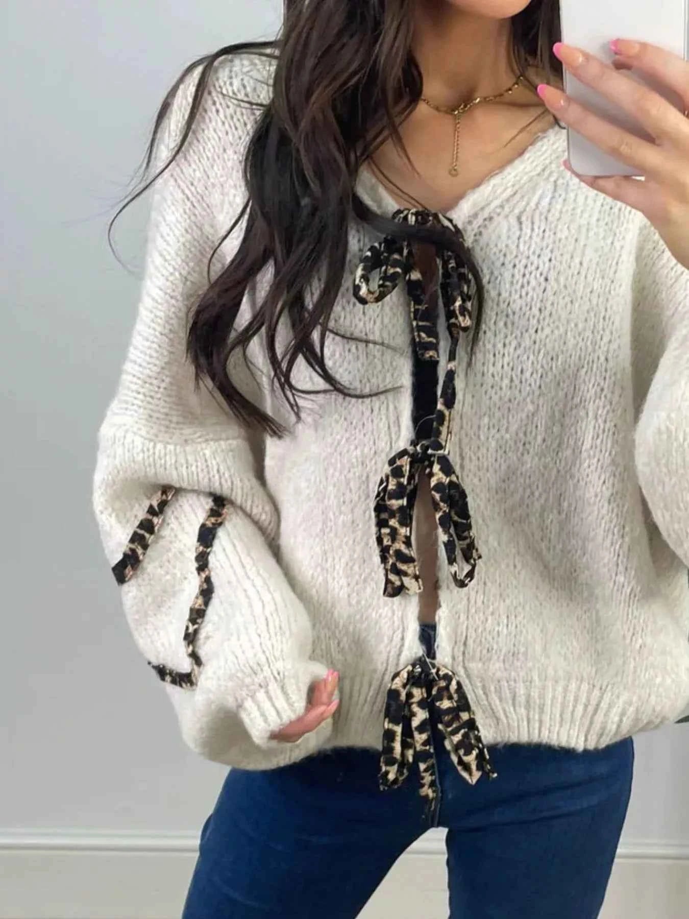 Tie Front Long Sleeve Sweater ac0ed85c-2aa0-4414-bb8d-23bcb56154ee-Max-Origin