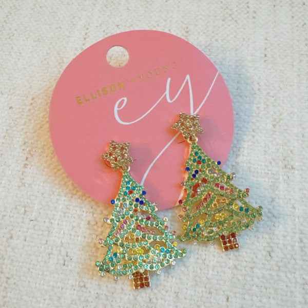 Evergreen Sparkle Christmas Tree Earrings ac121f2a-6cbd-404e-832c-5ab07968173a