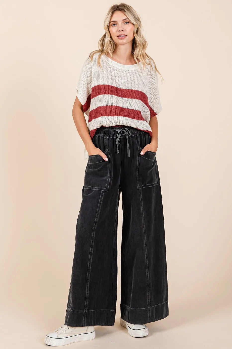Mittoshop Mineral Wash Wide Leg Elastic Waist Twill Pants ac56e9784e4c46bcb92b095b8e4a132a-Max-Origin
